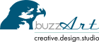buzzArt creative.design.studio Logo
